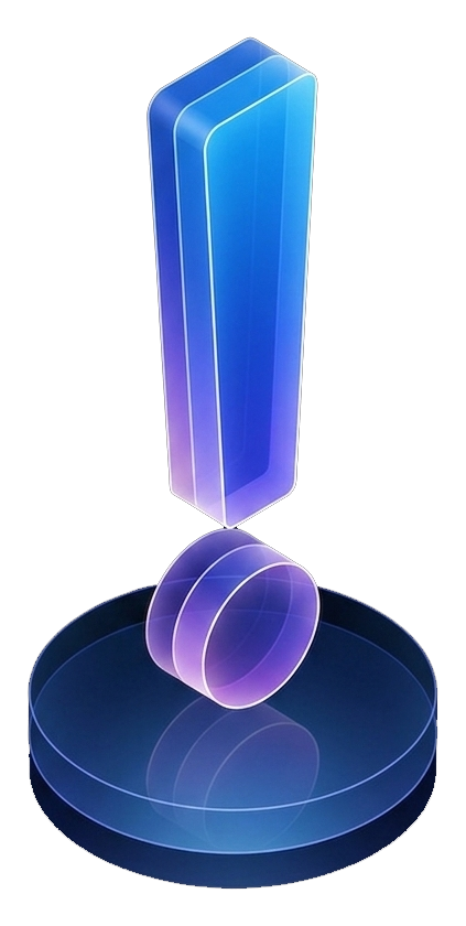 Attention icon for realistic expectations