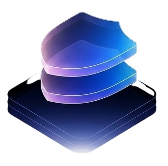 Decorative security shield icon